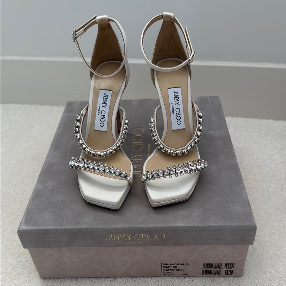 Jimmy Choo Bing Sandal 105 Bridal Collection
